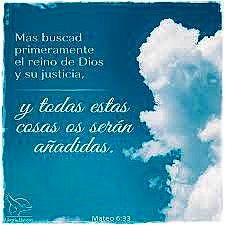 Buscad el reino de Dios y su justicia