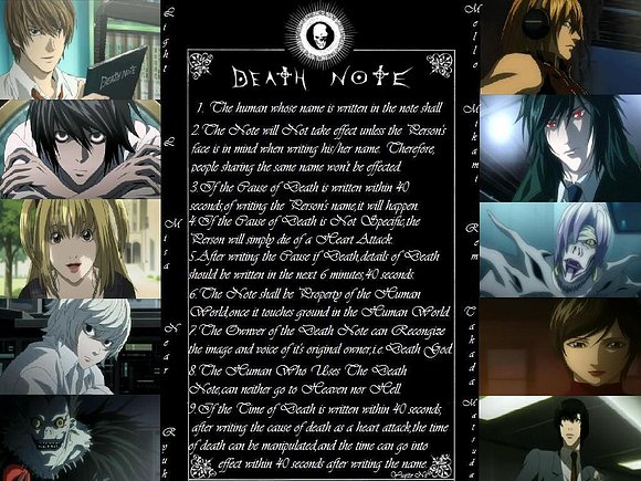 death note rules