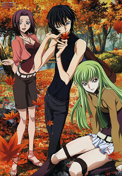 kallen,lelouch y C.C