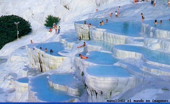 Pamukkale quiere decir castillo de algodon