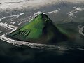 el maelifell al borde del glaciar myrdalsiokull i
