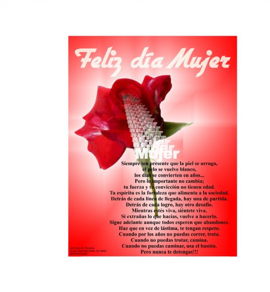 Feliz Dia Internacional de la Mujer