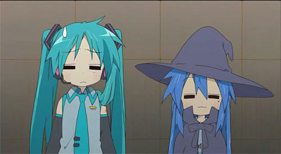 Kagami & Konata Como Miku & Yuki.
