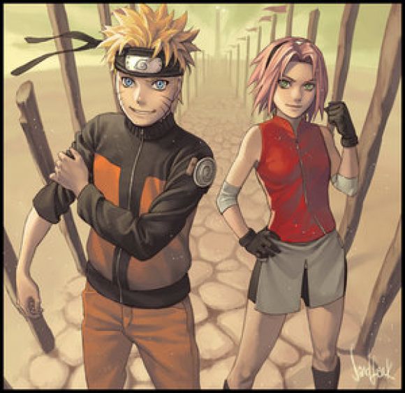 sakura y naruto se ven bien majos