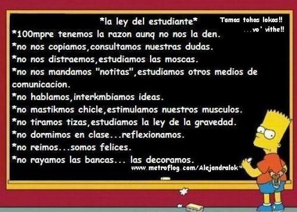 LA LEY DEL ESTUDIANTE