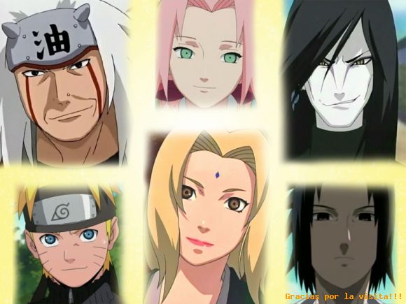 Los tres sannin y sus pupilos
