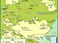 Mapa con volcanes