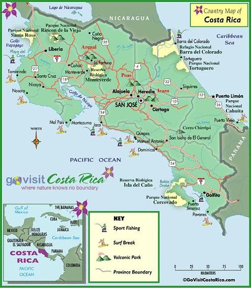 Mapa Costa Rica