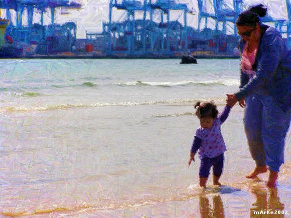 Mi reina en la playa