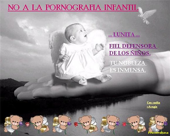 NO A LA PORNOGRAFIA INFANTIL