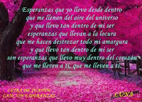 JUANDE "ESPERANZAS"