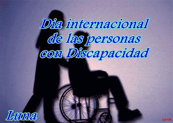 DIA INTERNACIONAL DE LAS PERSONAS CON DISCAPACIDAD