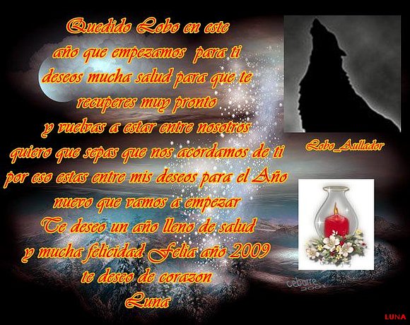 FELIZ AÑO NUEVO LOBO