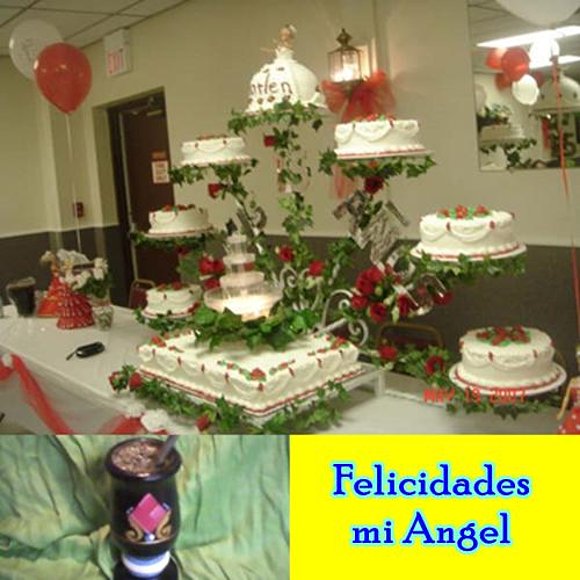 FELICIDADES MI ANGEL Y AHORA TU PASTEL