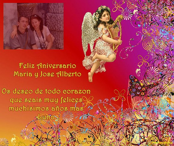 MUCHISIMAS FELICIDADES MARIA Y JOSE ALBERTO