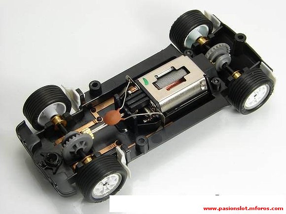 seat ibiza bimotor scalextric chasis