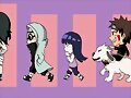 Chibis de Kurenai junto al equipo 8