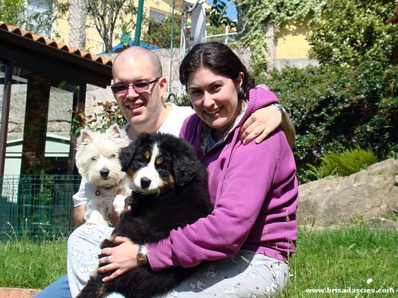 Isma y Cris con Sarko y Brisa