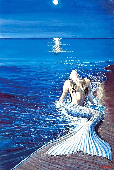 en el azul