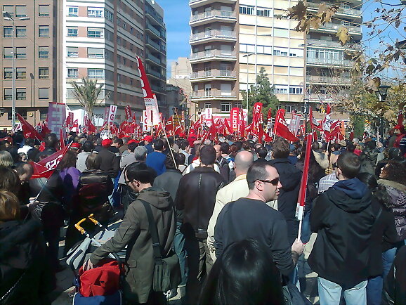 manifestacion - contra el DESPIDAZO,CASTELLON