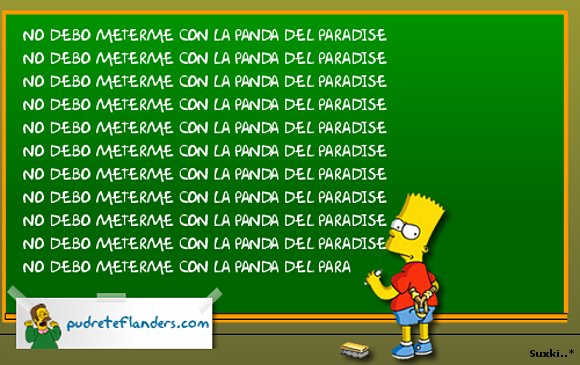 No debo...METERME CN LA PANDA DEL PARADISE!!