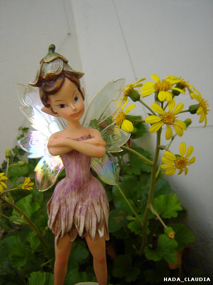 Campánula con las florecitas
