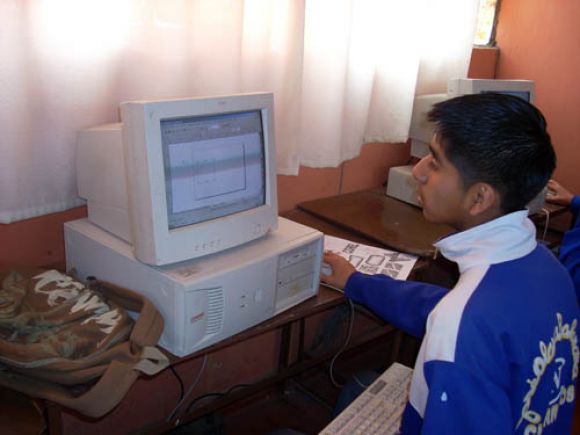 En el taller de computación