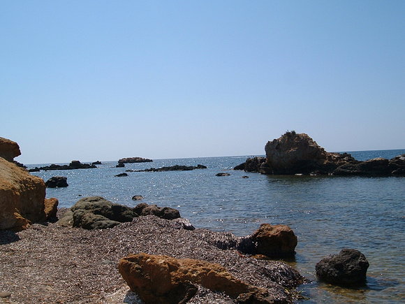 Una cala en la isla de Tabarca (Alicante)