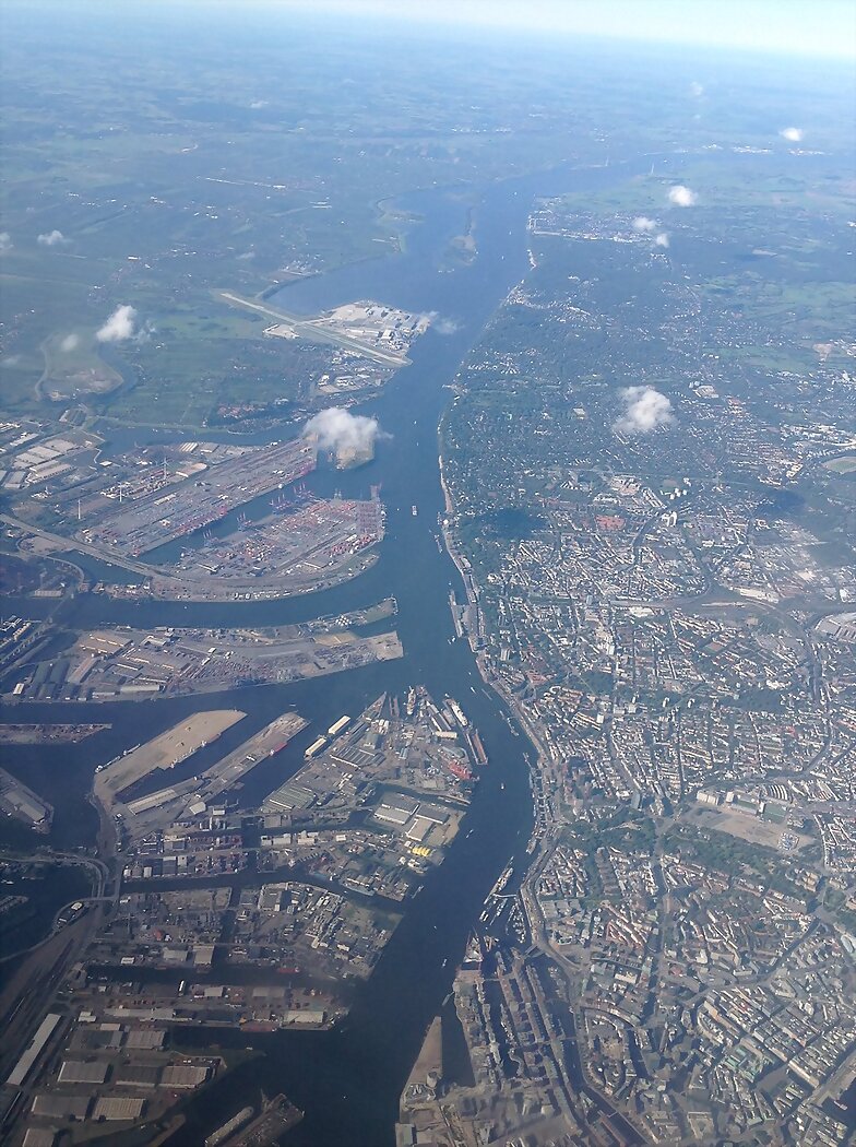 HAMBURGO DESDE EL AIRE