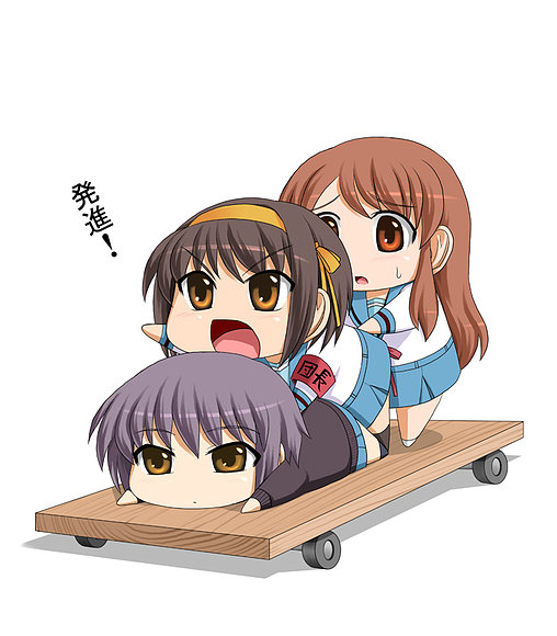 X3 cute haruhi trio