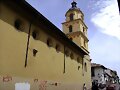 campanario con amarillo y azul.  (Bogot&aacute; colonial)