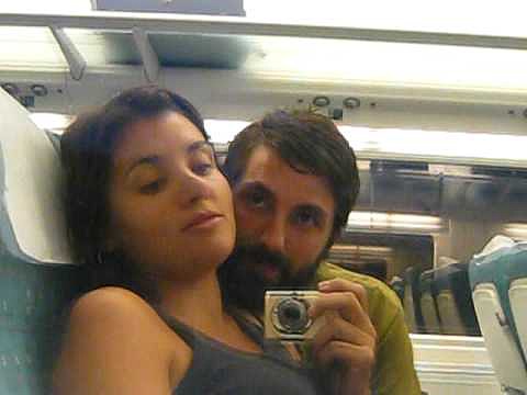 en el tren
