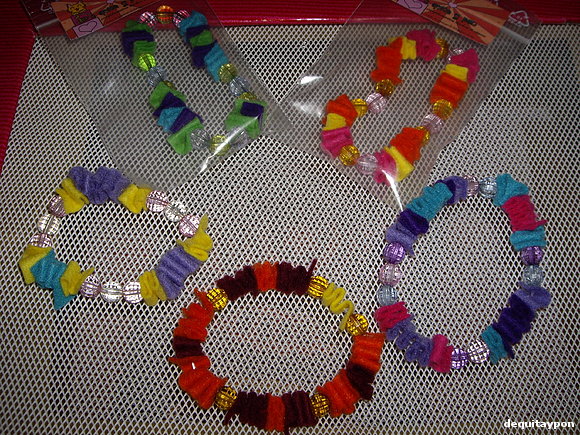 Pulseras de fieltro