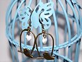 colgante y pendientes &quot;Bird in love&quot;
