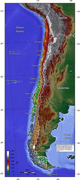 ubicacion de Chile en Sudamerica....