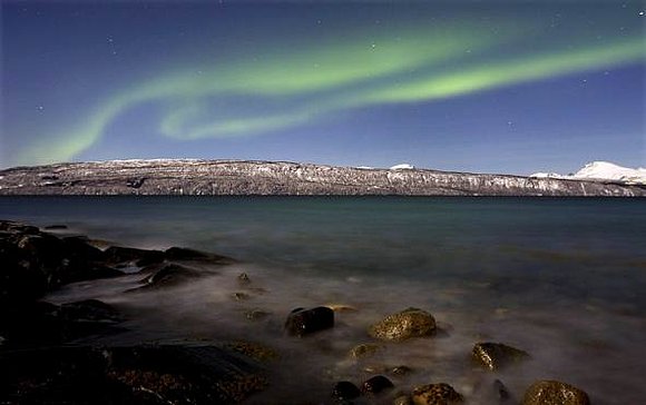 aurora boreal. belleza terrenal...