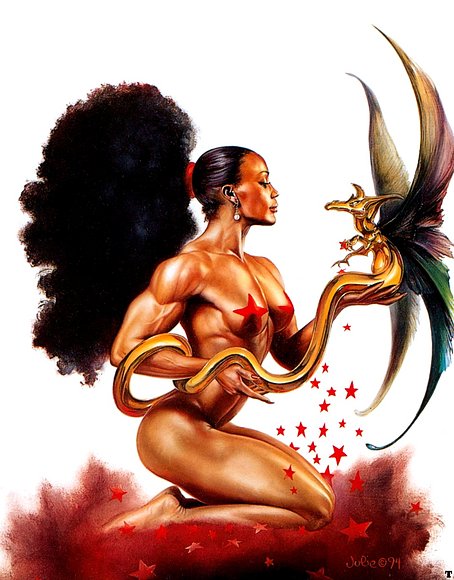 Ilustracion de Julie Bell.