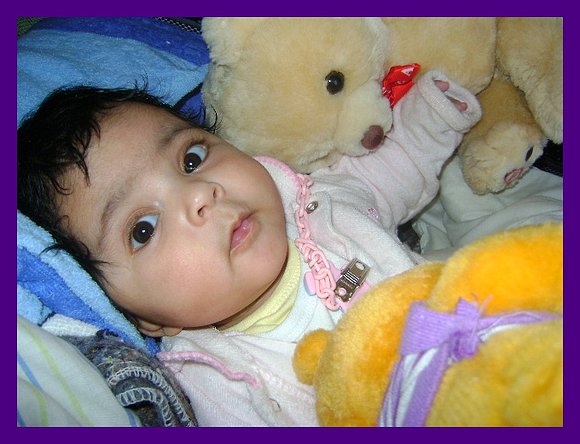 Ivana a  los 4 meses...
