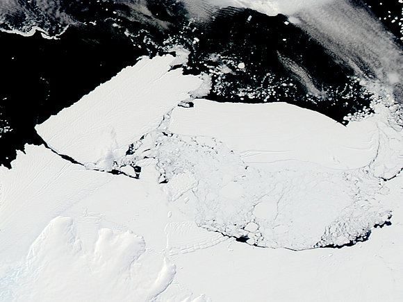 La Antártica desde el espacio....
