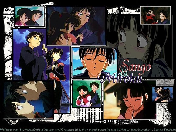 miroku y sango