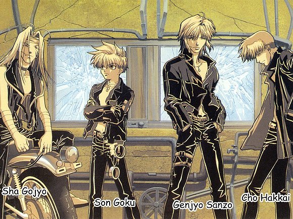 Sha Gojo, Son Goku, Genjo Sanzo, Cho hakkai