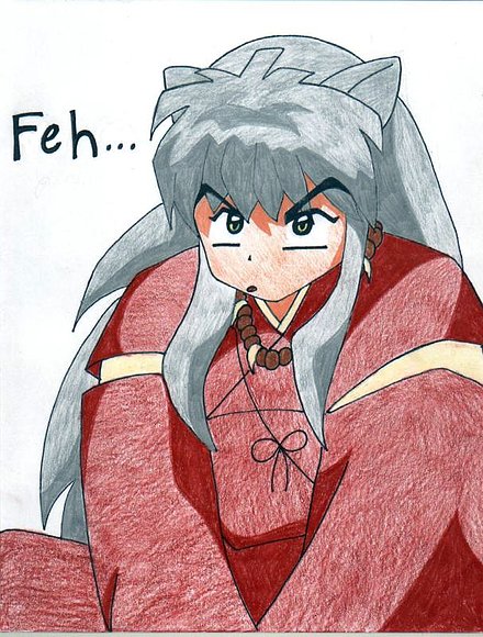 dibujo de inuyasha: