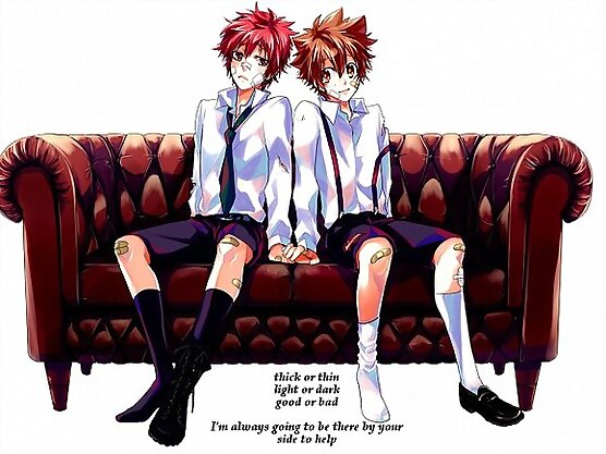 Enma Kozato y Tsunayoshi Sawada/KHR!