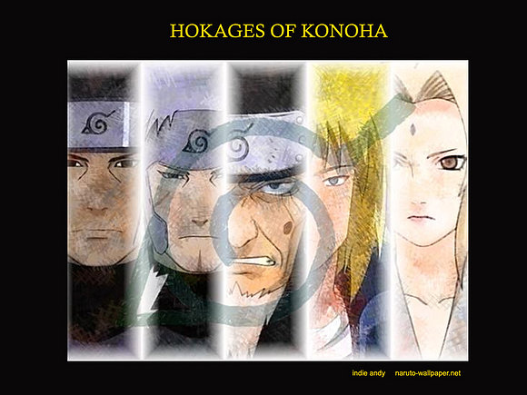 los hokages de konoja