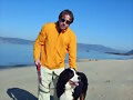 Hoy en la playa, con Carlos