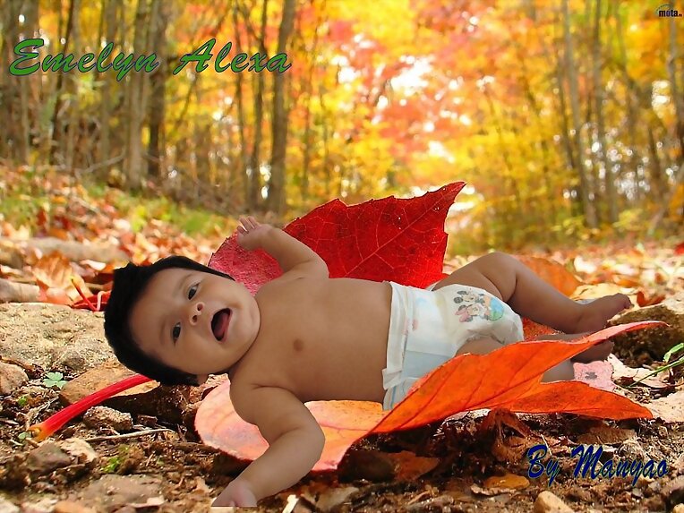 envuelta en la naturaleza