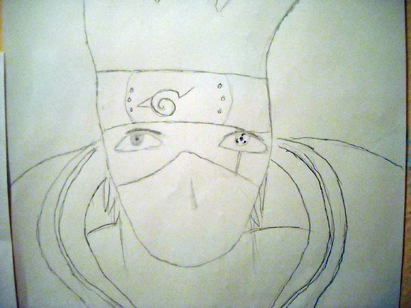 mi dibujo kakashi