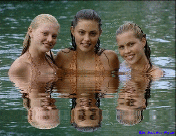 las sirenas en el agua