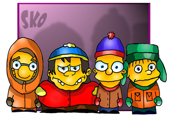 southpark-simpsons XD
