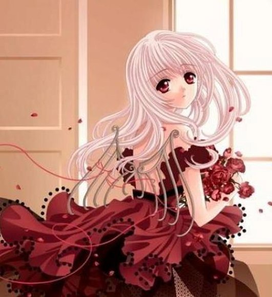 Chica de rojo